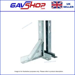 Heavy Duty T&K Wall Bracket 12" x 10" Galvanised -  AE4111G