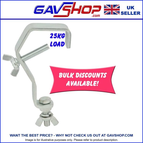 154452UK-CLAMP-2 G shape Bar Mounting Clamps for Trussing up to 50mm