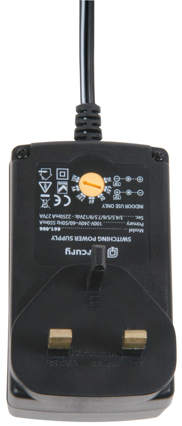 Mercury Energy Efficient UK Switch-mode Universal DC Power Supply 2250mA