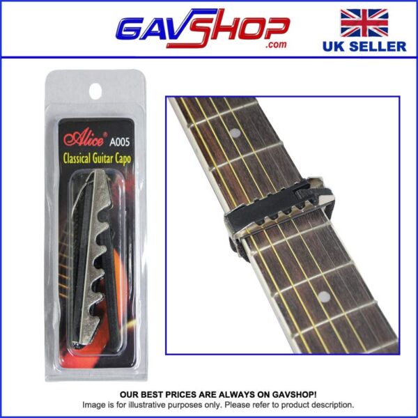 A005-Alice-Capo Classic Curved Neck Guitar Capo - A005