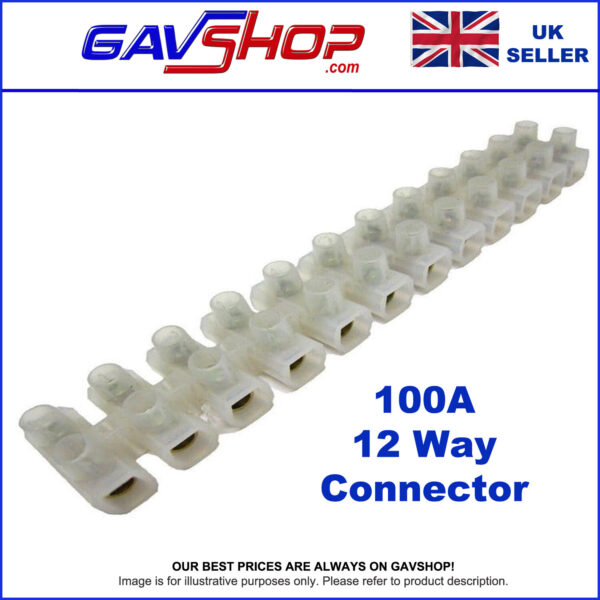 F516 100A Connector Terminal Strip Wire Connector 12 Way Block - F516