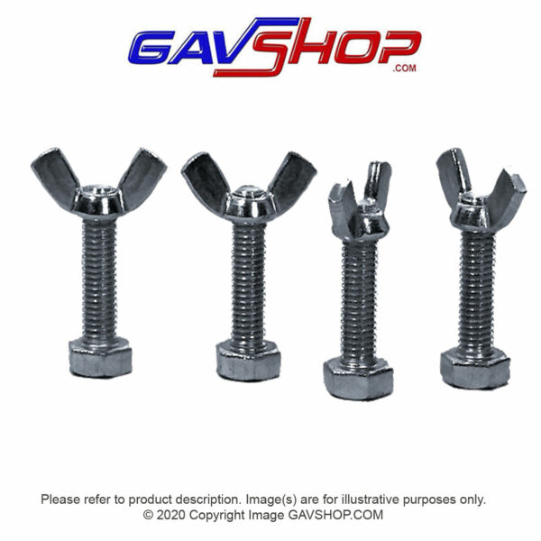4x Lighting Stands Fixtures M10 Butterfly Wing Nuts & Bolts for TBar and Truss