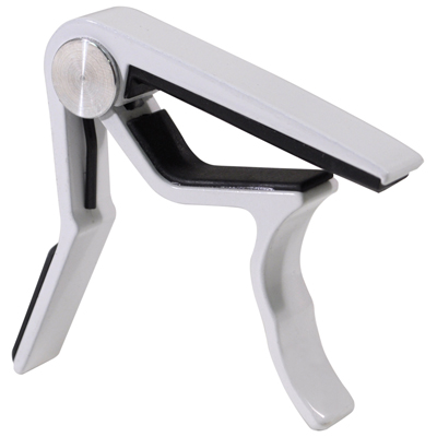 Full Metal Capo with Grips - White