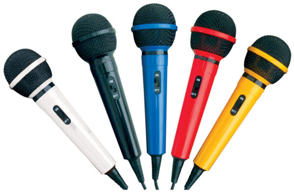 Mr Entertainer Microphone Kit with 5 Colours of Microphones
