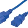 PL17054-40 Pro Elec IEC C14 Plug to C13 Socket Power Lead, 10A, 0.5m, Blue, Orange or Red