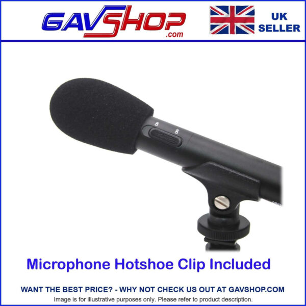 Hama Mono Directional Microphone RMV-01 Camera or Camcorder Mic