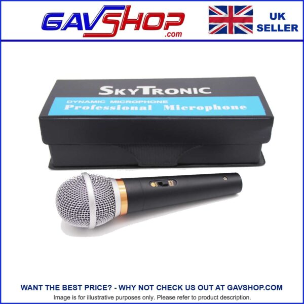Professional Dynamic Vocal Microphone with XLR Lead & Case DJ, Karaoke etc