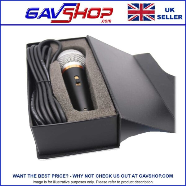 Professional Dynamic Vocal Microphone with XLR Lead & Case DJ, Karaoke etc