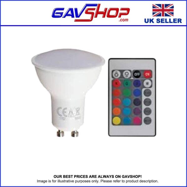 Pro Elec GU10 RGB 4W LED Smart Bulb with remote control