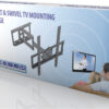 Dual Pivot Tilt and Swivel TV Mounting Bracket
