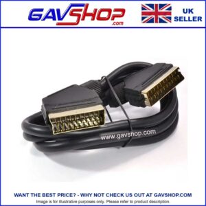 3m-Scart-Cable Gold Plated Scart Plug to Scart Plug Leads In Various Size Cables