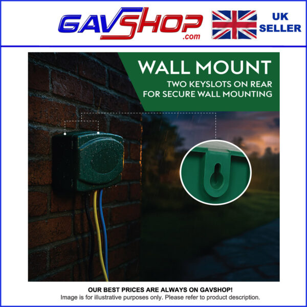 Outdoor IP54 Weather Proof Electrical Socket Connection Box for Gardens, Displays