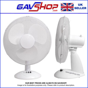 Prem-I-Air 16 Inch (40 cm) Desk Fan with 3 Speed Settings