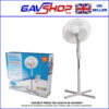 16" (40 cm) Oscillating 3 Speed Pedestal Fan with Remote Control and Timer