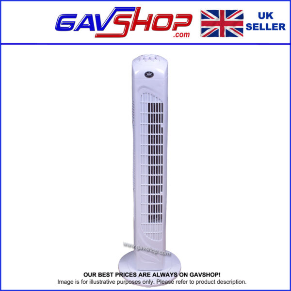 Prem-I-Air Floor Standing 3 Speed Oscillating Tower Fan with Timer