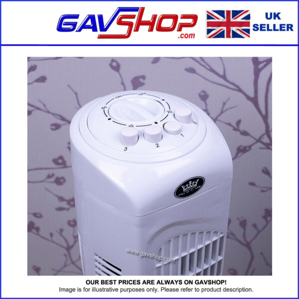 Prem-I-Air Floor Standing 3 Speed Oscillating Tower Fan with Timer