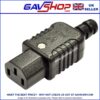F321 Heavy Duty Inline IEC Connector C13 3 Pin 10A Plug Socket