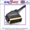 Gold Plated Scart Plug to Scart Plug Leads In Various Size Cables