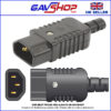 10A IEC C14 PLUG Heavy Duty Rewireable Black Male Plug (E) 10A 250V