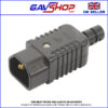 10A IEC C14 PLUG Heavy Duty Rewireable Black Male Plug (E) 10A 250V