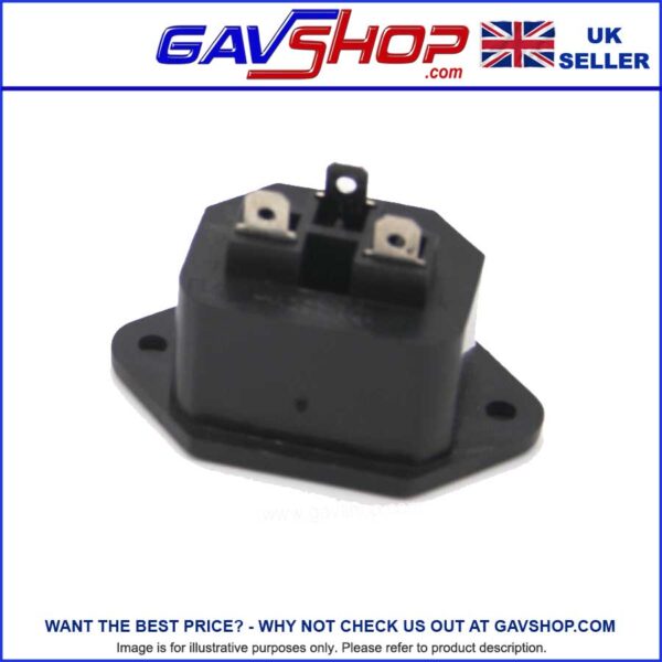 IEC 3 Pins Inlet Connector C13 Black Panel Female Socket Flange Mount Fix AC 250V 10A