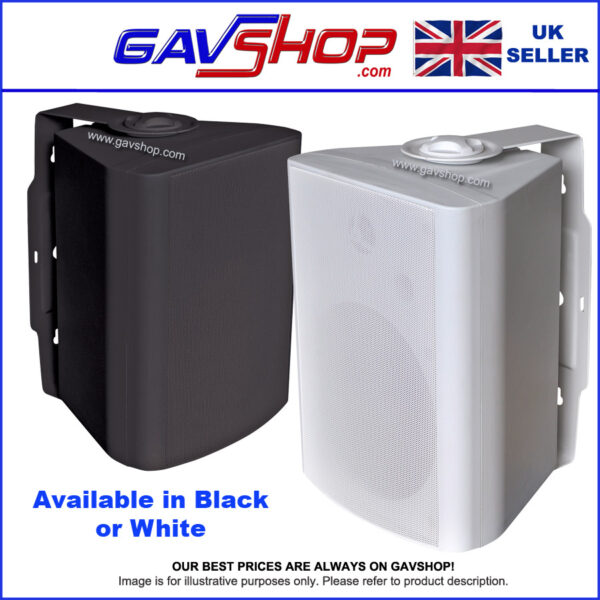 P602XK-Speakers Pair of Eagle 100 V Line or 8 Ohm 6.5" Wall Speaker With Bracket 30W