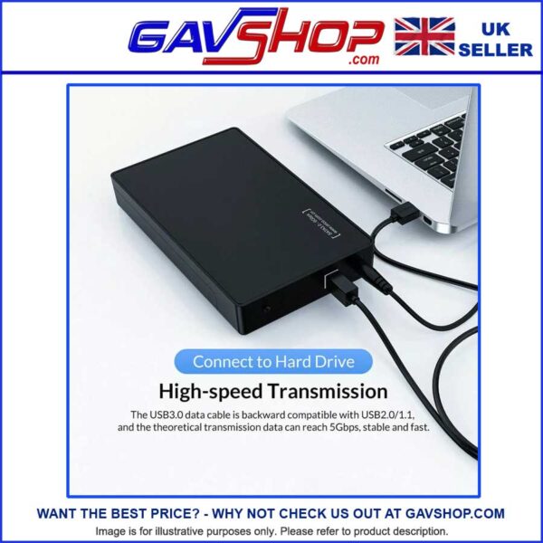 SS-USB-3.0--to-HDD-Lead USB A 3.0 Male Lead to USB B Male, Super Speed Printer Scanner Cable 1.8M