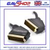 Gold Plated Scart Plug to Scart Plug Leads In Various Size Cables
