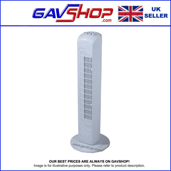 Prem-I-Air Floor Standing 3 Speed Oscillating Tower Fan with Timer