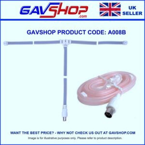 FM Ribbon Aerial with 1.8m Lead with Coax Socket