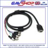 15 Pin VGA (D Sub) Male to 5 BNC Male RGBHV Connectors Lead
