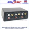 Retro Game Selector 2 Way with RCA and Video Phono / SVHS Splitter and Signal Switcher