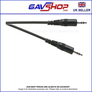 3.5mm-Stereo-Jack-Leads 3.5mm Stereo Jack Plug to Plug Lead in Various Sizes - Black