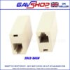 RJ11 6P4C Female to Female Telephone Line Coupler Connector Jack