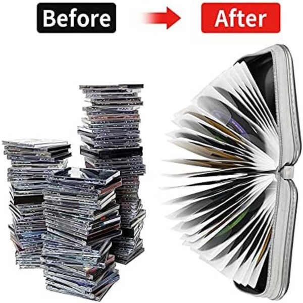CD DVD Travel Case , Portable Zipper CD Holder for Home, Car, Holiday Storage for 48 Discs.