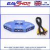 Retro Game Selector 3 Way with RCA and Video Phono Splitter and Signal Switcher
