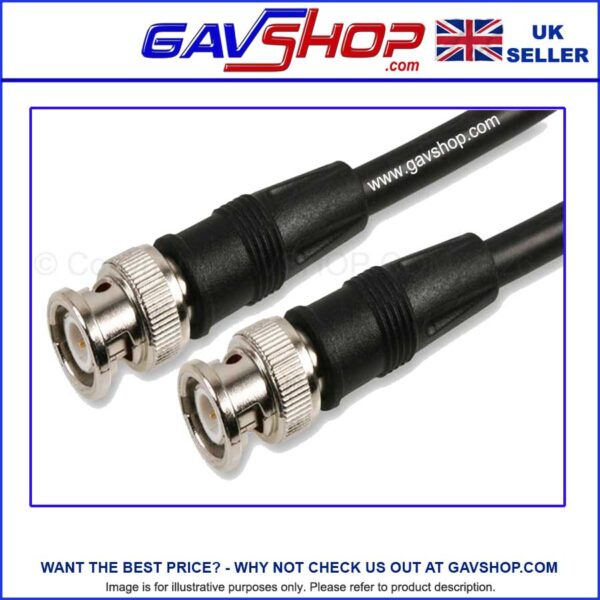 BNC PLUG to BNC PLUG 75Ω Ohm Various Size Leads