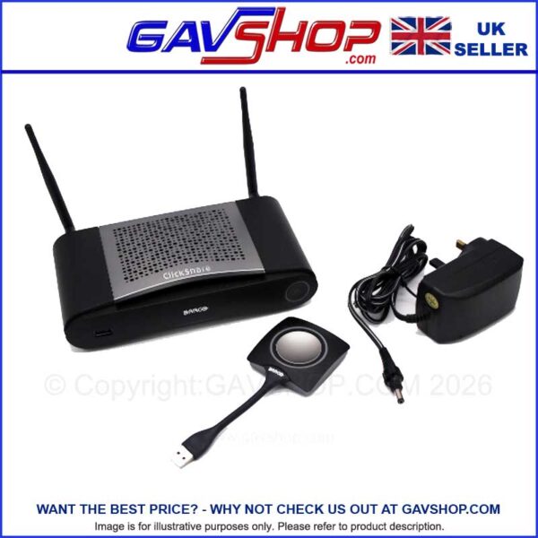 Barco-Click-Share-Main Barco ClickShare CSE-200 Wireless Presentation System for Conferences, Events, etc