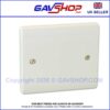Electrical Blanking Plates Curved Edge 1 Gang or 2 Gang in White