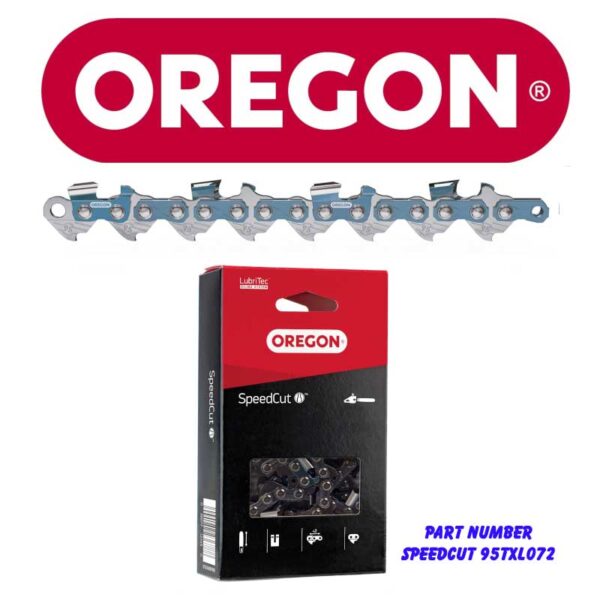 Oregon SpeedCut 95TXL072 Chainsaw Chain - Fits 18" Husqvarna 450 / 450e