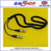 Curly Mic Cables. Neutrik Balanced Female to Male XLR. Boom Mic Cable
