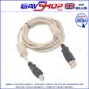 USB 2.0 High Speed Cable Printer Lead A to B Beige 1.8m