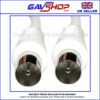 GAVSHOP-White-Male-to-Male- Aerial Coaxial Plug to Plug TV and Video Lead White - Various Lengths