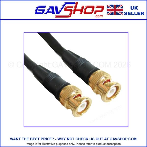 BNC PLUG to BNC PLUG 75Ω Ohm Various Size Leads