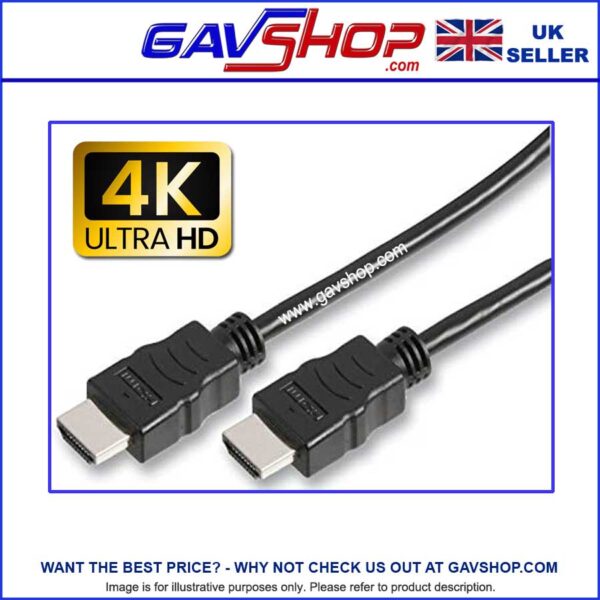 5m 4K UHD HDMI High Speed Installation Lead in Black