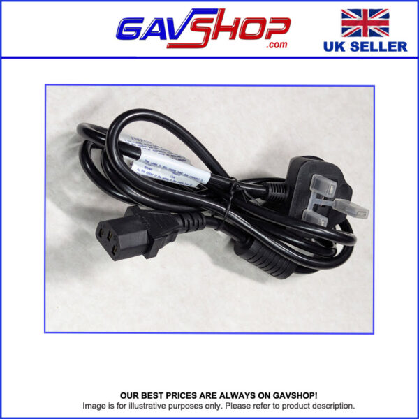 UK Plug Kettle Lead to IEC C13 Mains Power Cable with Ferrite Filter - 1.8m