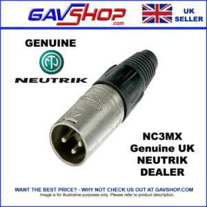Neutrik XLR Male NC3MX-3-Pin-Line-Plug
