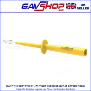 4mm Banana Test Probes 16A Needle Connector, 1KV, Yellow, Multifunction Use