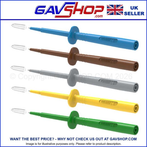 4mm Banana Test Probes 16A Needle Connector, 1KV, Yellow, Multifunction Use