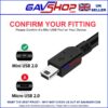 USB A 2.0 to Mini USB B Cable, for Camera, Camcorder, Sat Nav, Dashcam Various Sizes etc